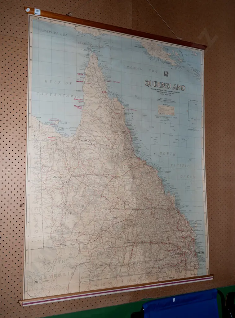 old school map of Queensland Image 1++