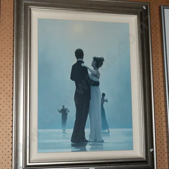 framed Jack Vettriano print - fading