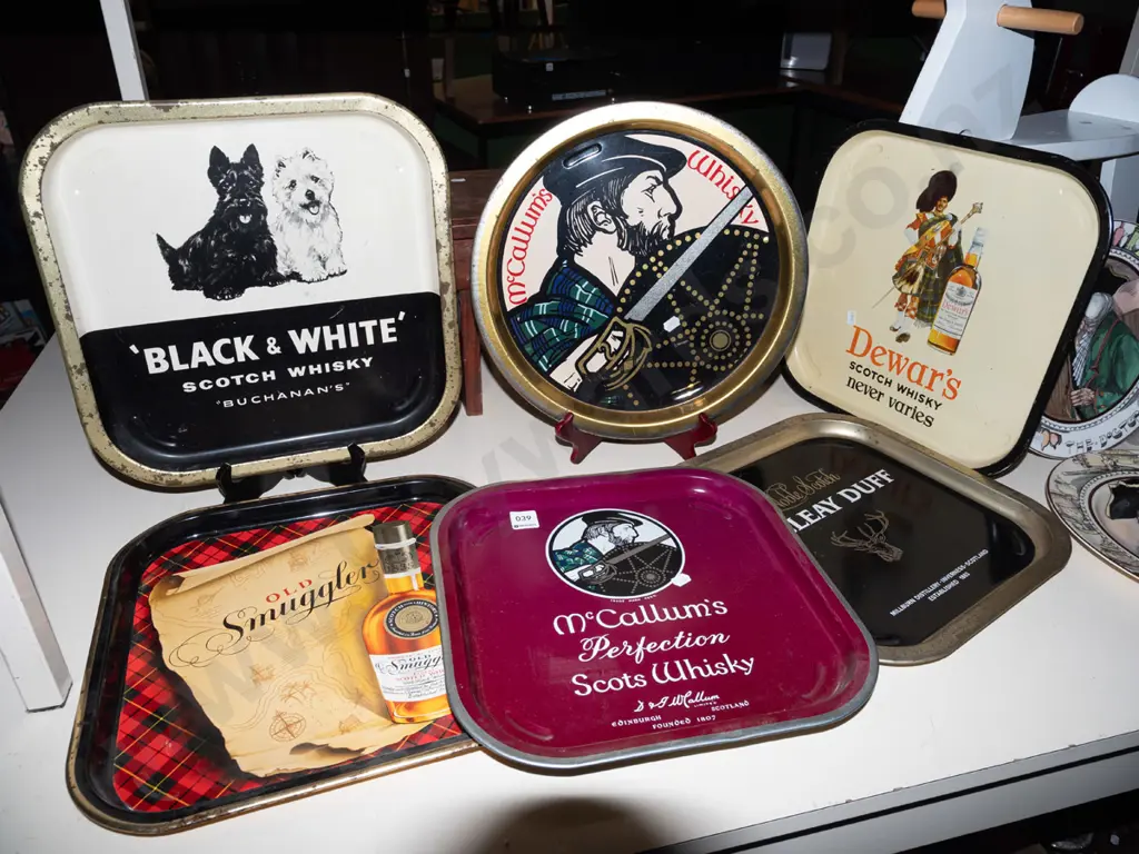 whisky advertising trays Image 1++