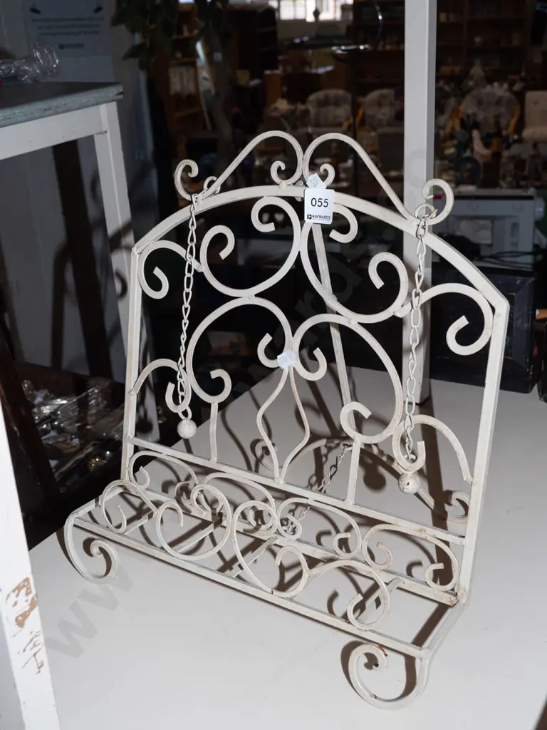 wrought metal cookbook stand Image 1++
