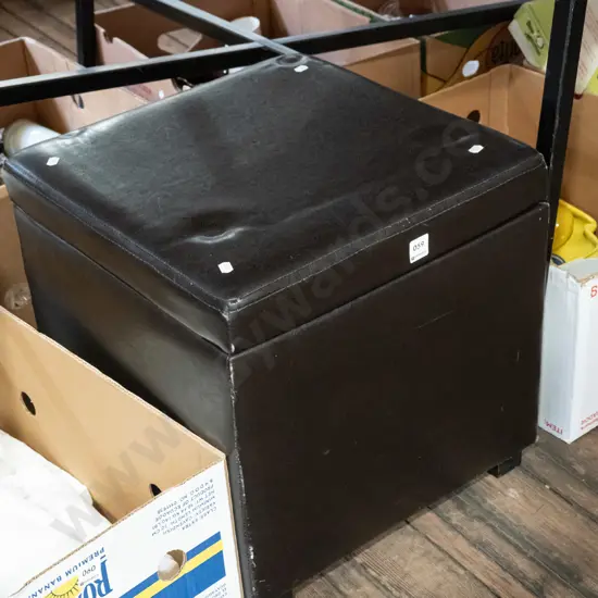 vinyl storage ottoman