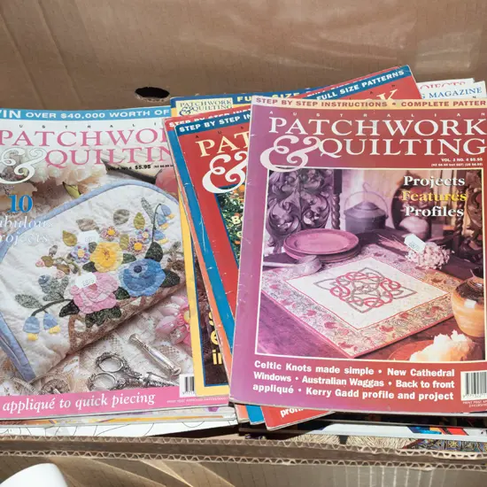 box; patchwork magazines