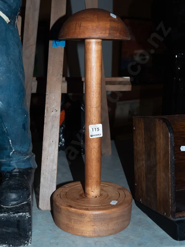 wooden darning mushroom on stand Image 1++