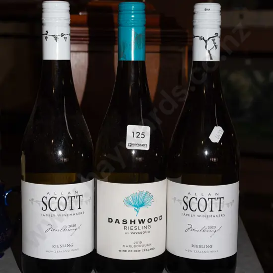 2x Allan Scott riesling 202, Dashwood riesling 2019