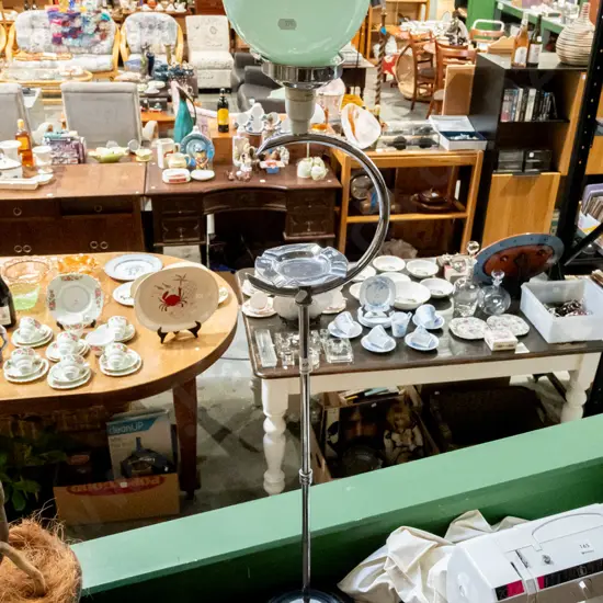 deco chrome standard lamp and smokers stand H1100 tarnishing