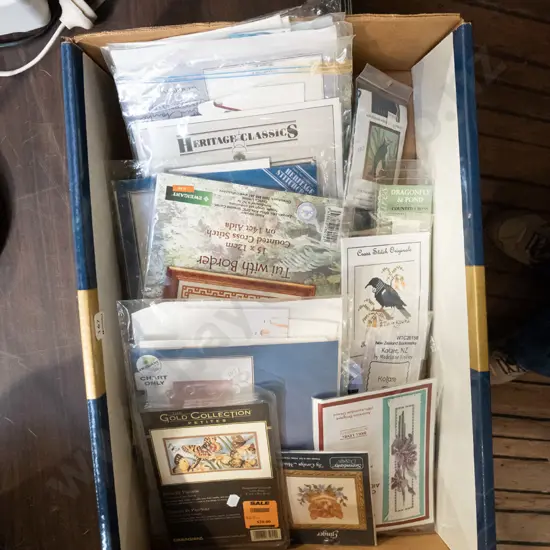 box; as new needlework kits