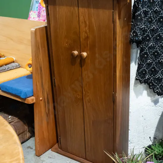 pine 2 door CD cupboard H1065 W560 