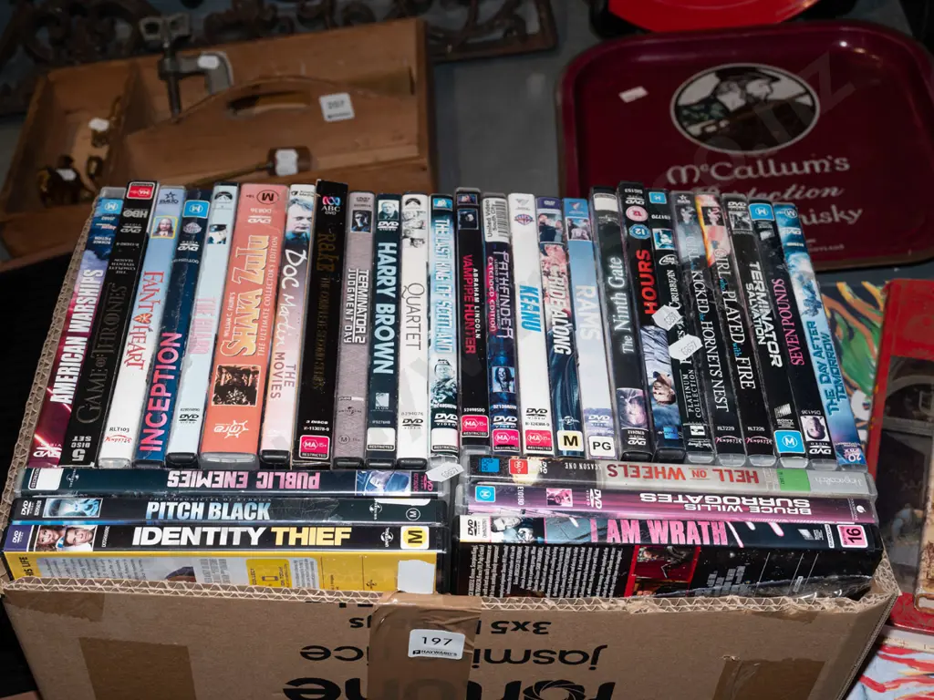 box of DVDs Image 1++