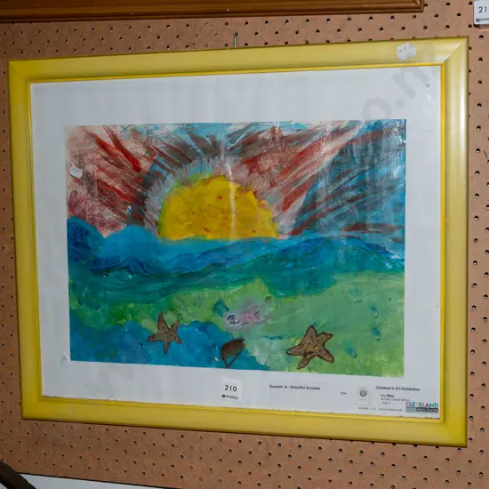 framed 7 year old artwork 