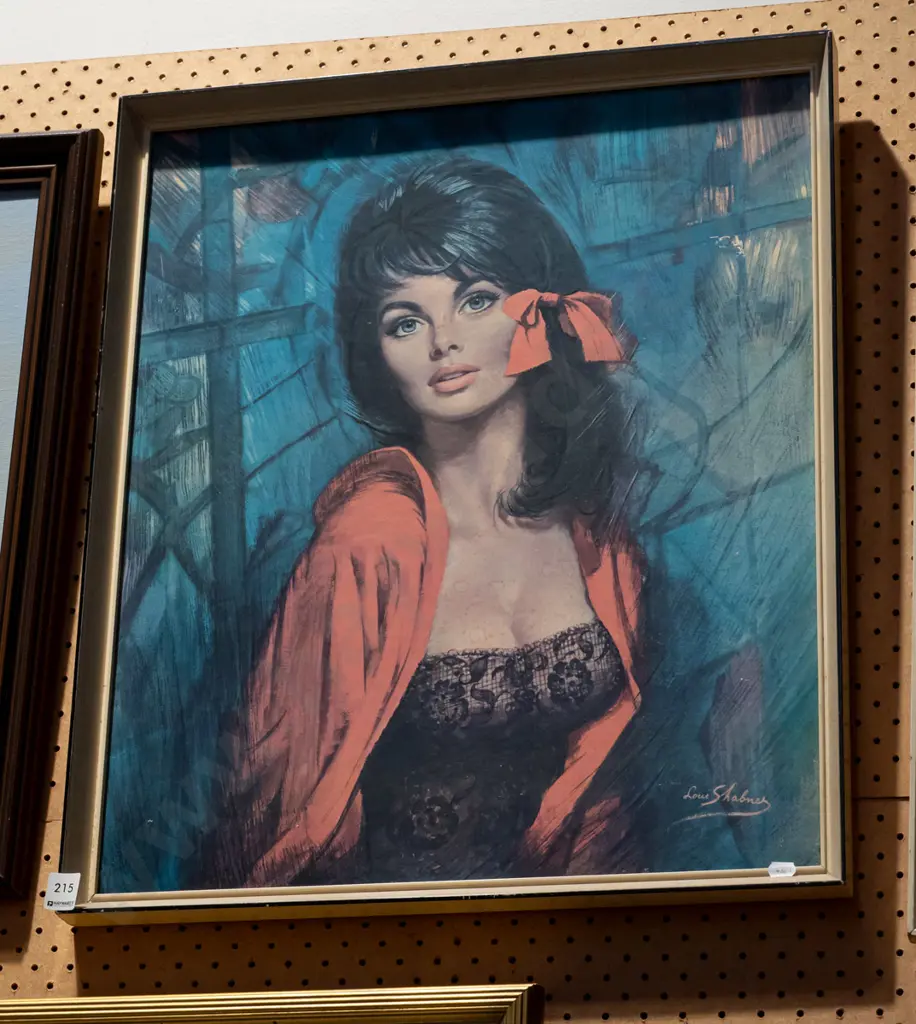 framed retro Louis Shabner print - Melanie Image 1++