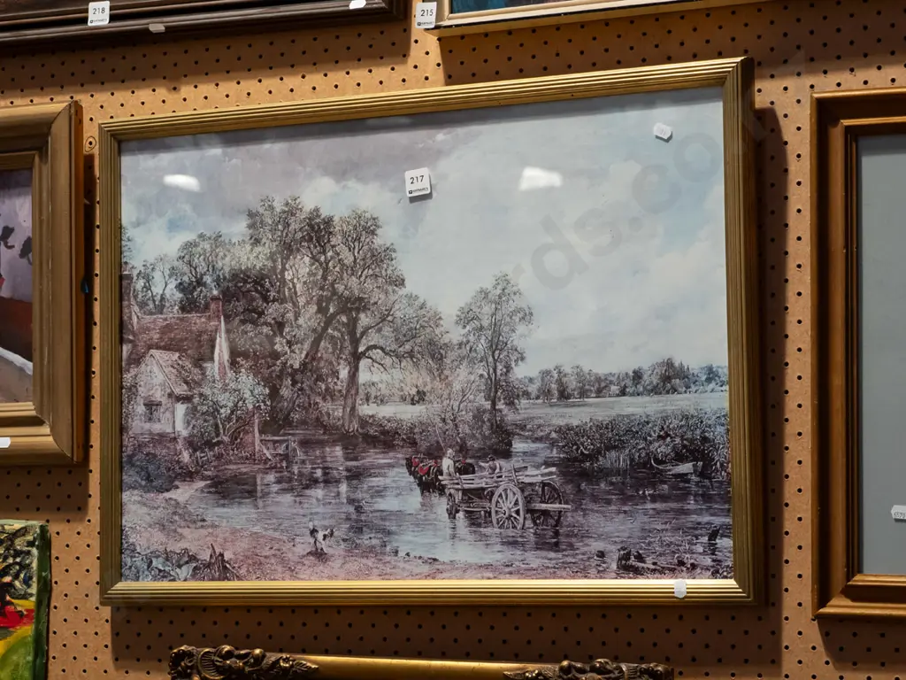 framed Constable print Image 1++