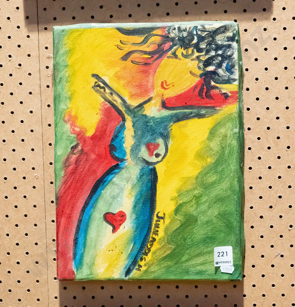 acrylic on boxed canvas - portrait Image 1++