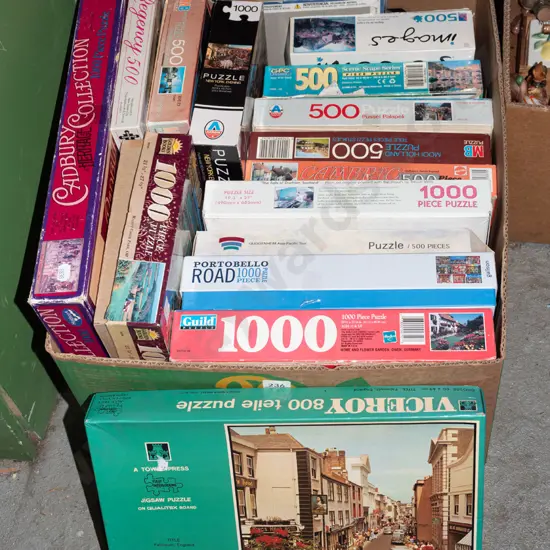 box of puzzles
