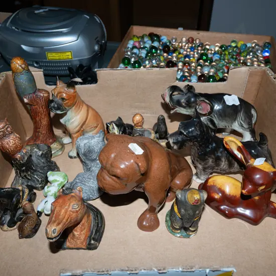 box of figurines