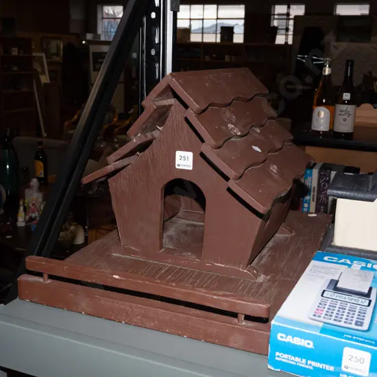 wooden bird house H300 W540 D350