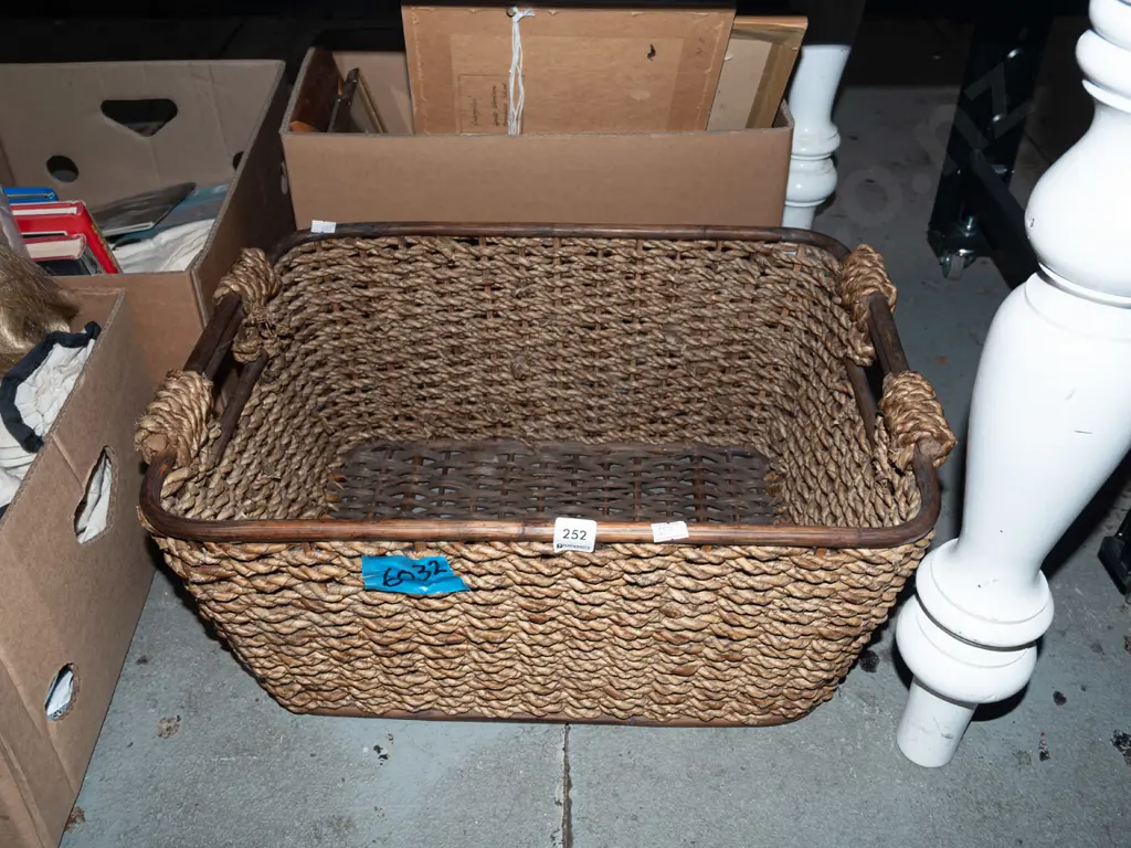 seagrass and cane basket Image 1++