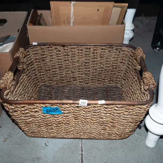 seagrass and cane basket