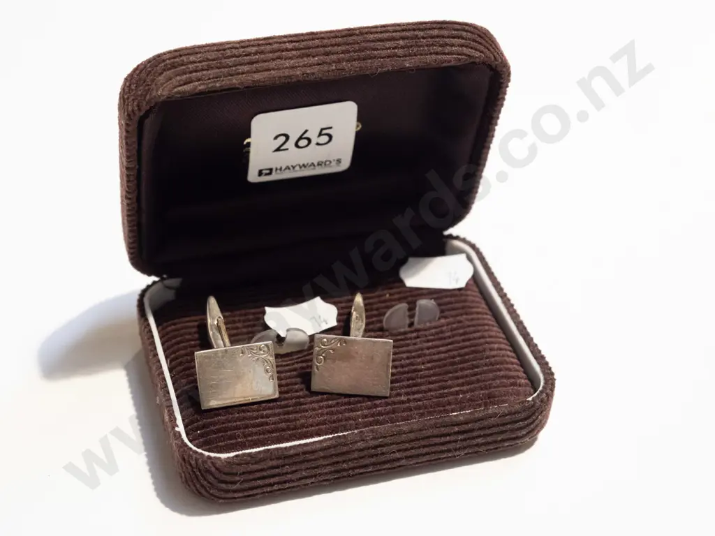 pair of sterling silver cufflinks  Image 1++
