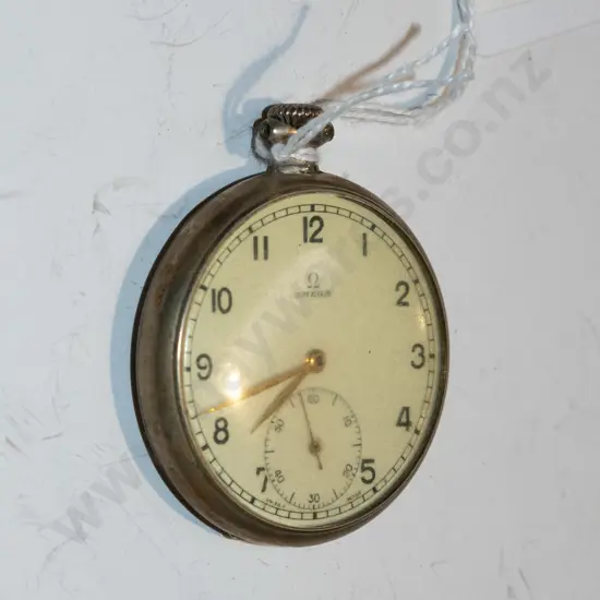 Omega pocket watch with nickle case (not going)