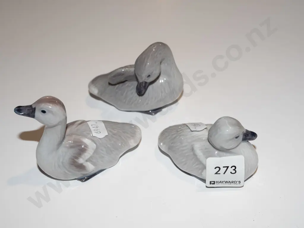3x Royal Copenhagen duck figurines Image 1++