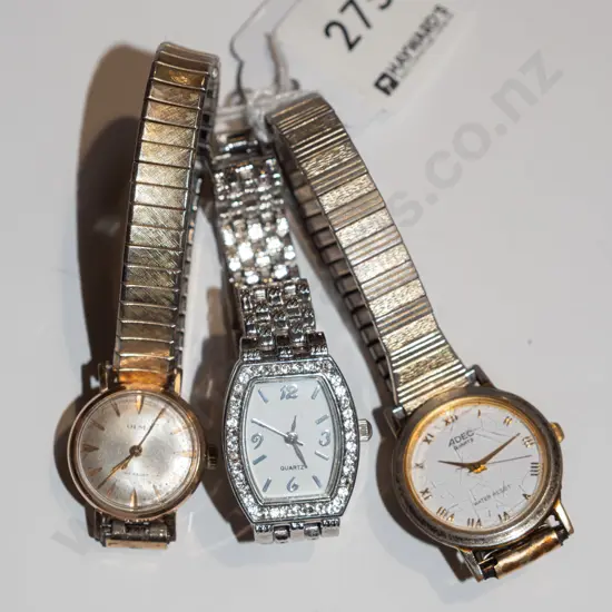 3x ladies wristwatches