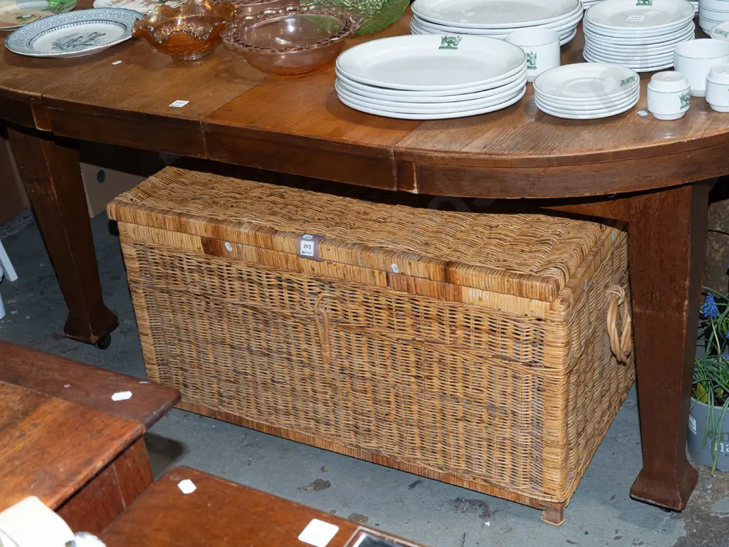 large cane blanket box H490 W940 D510 Image 1++