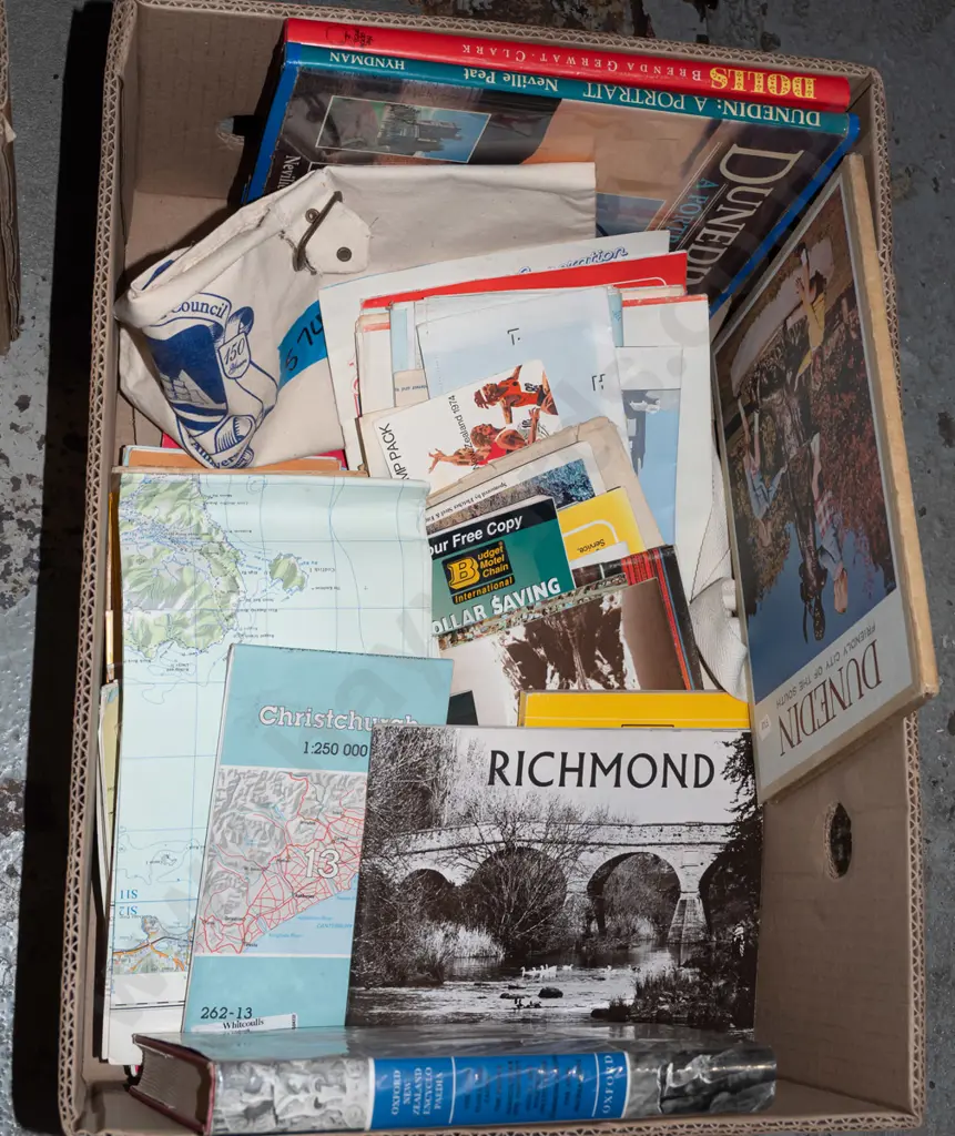 box; Dunedin books, maps, local history publications etc Image 1++