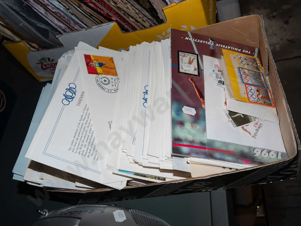 box of first day covers Image 1++