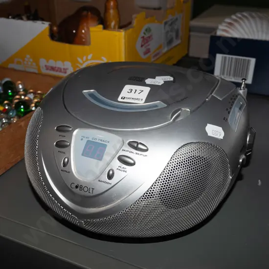 small Cobalt radio CD player
