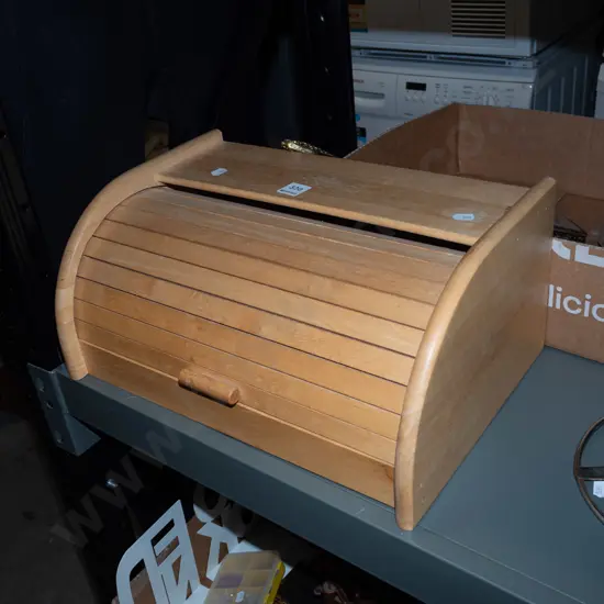 wooden breadbin