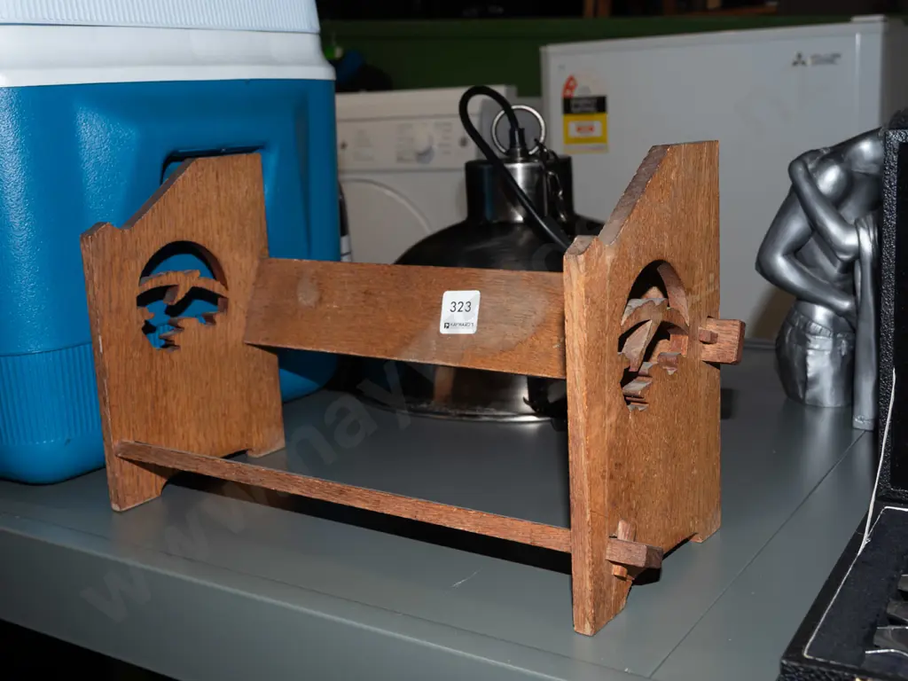 small oak bookcase W360 Image 1++