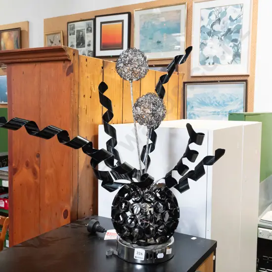 unusual metal LED table lamp H500