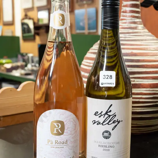 Pa Road rose 2022, Esk Valley riesling 2019