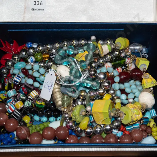 box of costume jewellery