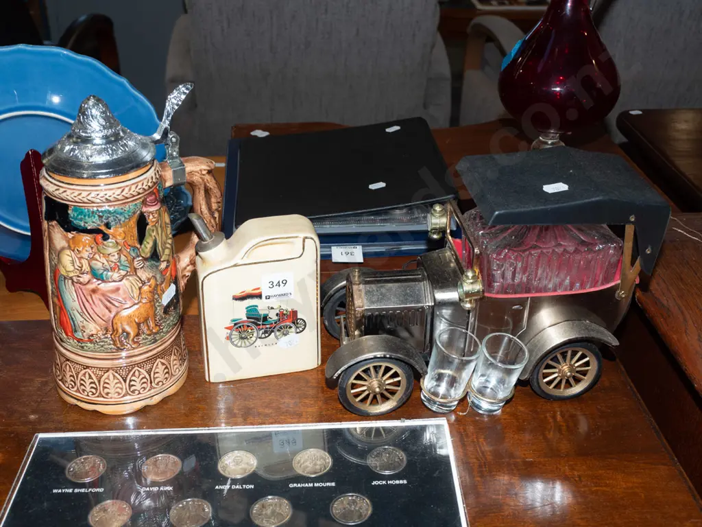 novelty decanter, beer stein, small spirit bottle Image 1++