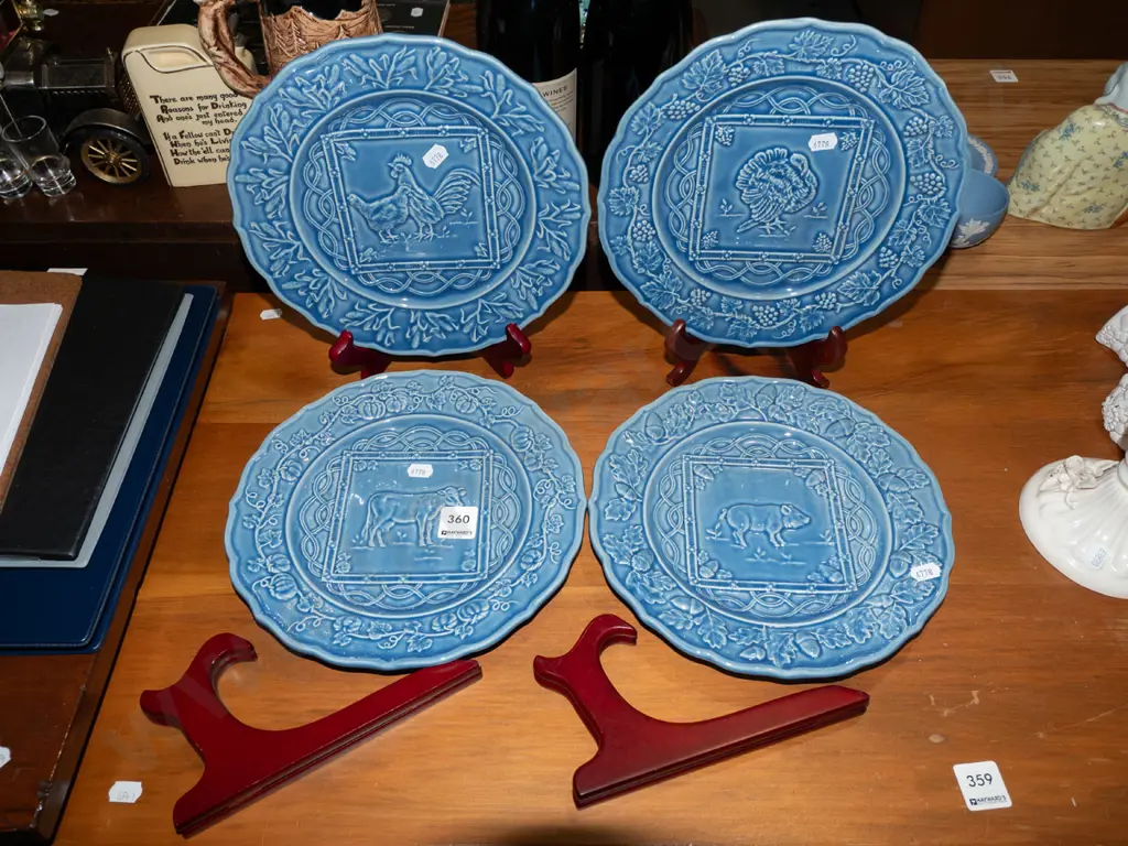 4x Portuguese cabinet plates Image 1++