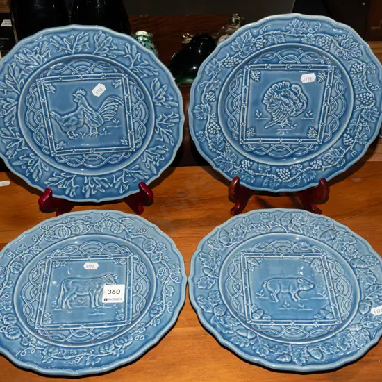 4x Portuguese cabinet plates
