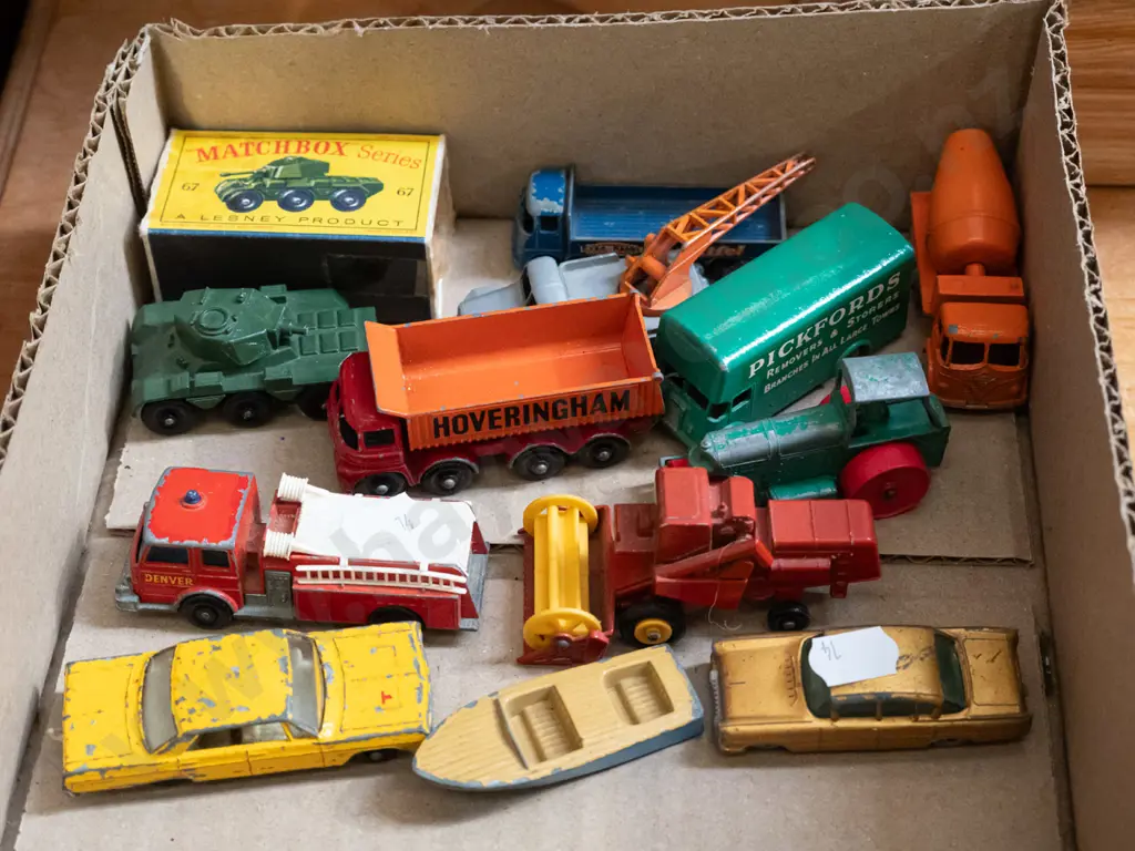 box of toy vehicles Image 1++