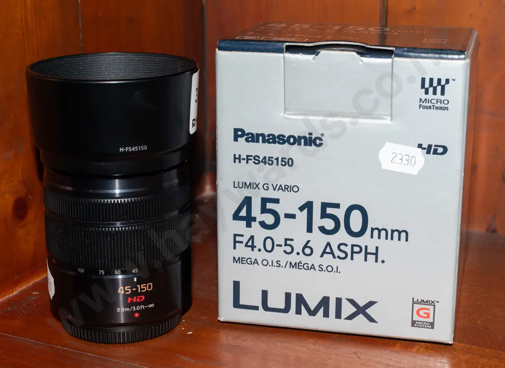 Panasonic Lumix 45-150mm AF Micro 4/3 telephoto zoom lens with original box Image 1++