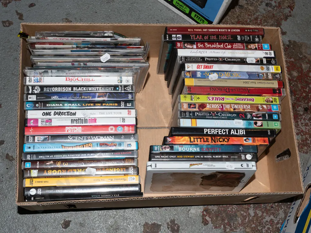 box of DVDs Image 1++