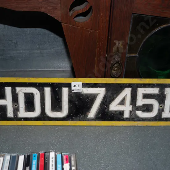 number plate