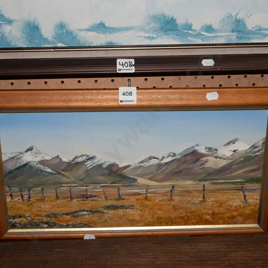 framed oil - landscape