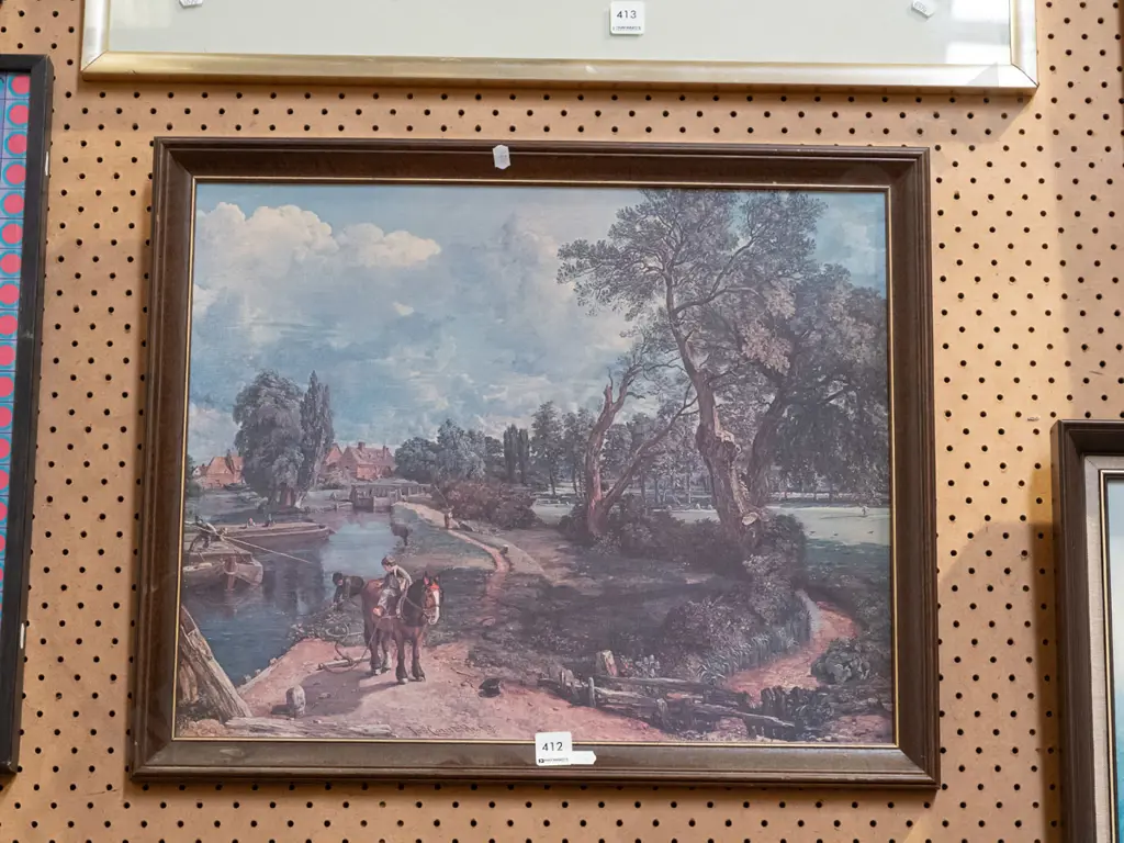 framed Constable print Image 1++