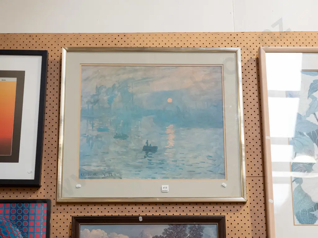framed Monet print - fading Image 1++