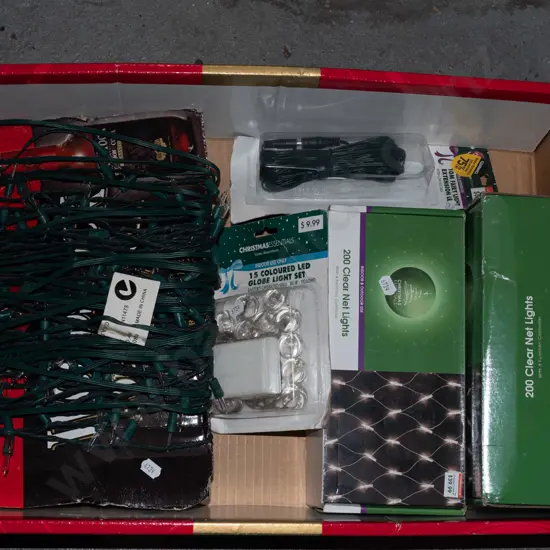 box; fairy lights