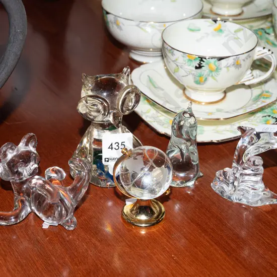 various art glass figurines Tallest H100