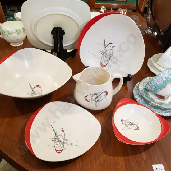 Carlton Ware mid century bowls, plates, jugs