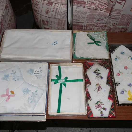 as new needlework  Irish linen - age