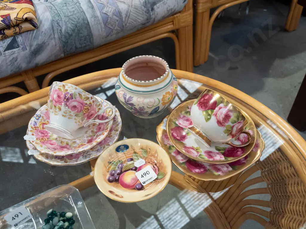 Royal Albert trios, Poole vase etc Image 1++