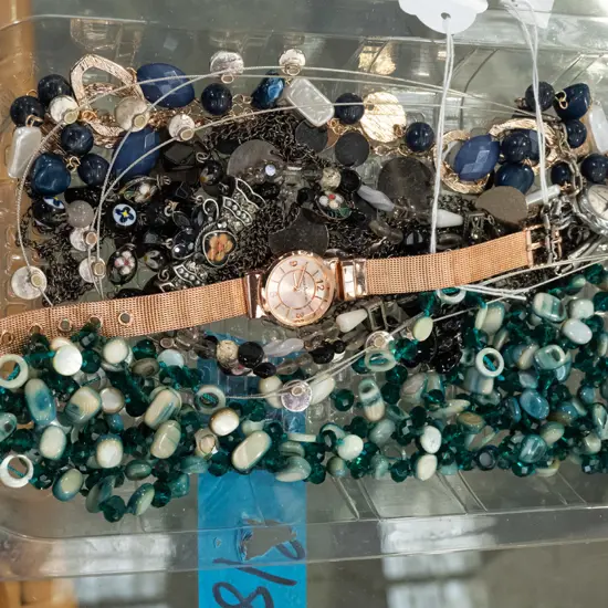 tray of costume jewellery